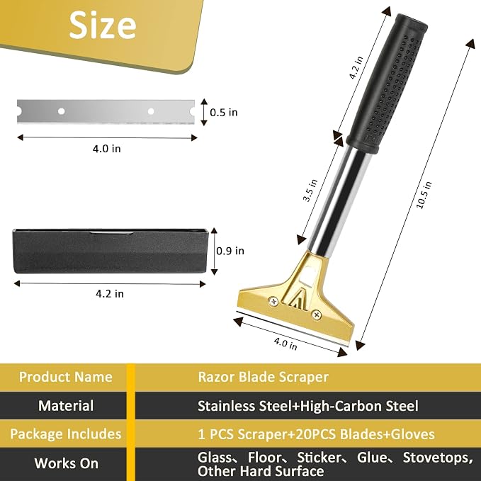 Razor Blade Scraper, Floor Scraper Tool - Image 3