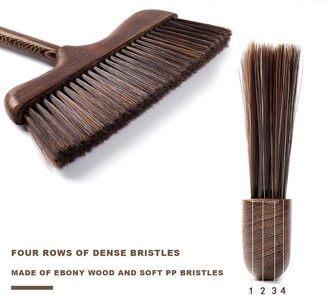 Wood Angle Broom – 44.8” Wooden Handle Compact Brooms - Image 7