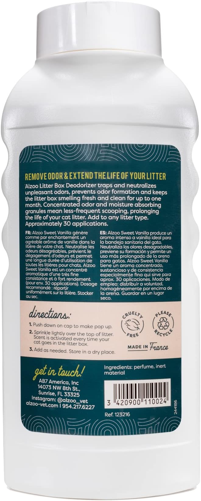 ALZOO Cat Litter Deodorizer, Concentrated Granules Absorb & Help Neutralize - Image 2