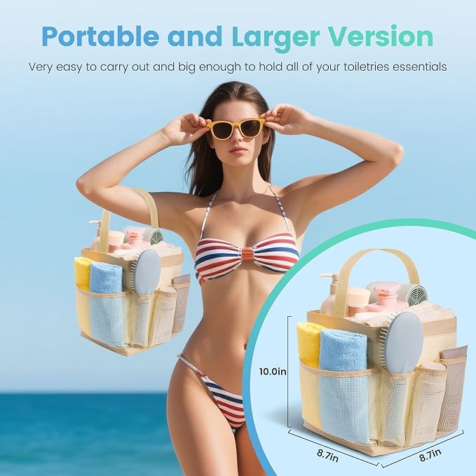 Mesh Shower Caddy for College Dorm Room Essentials for Girls - Image 5