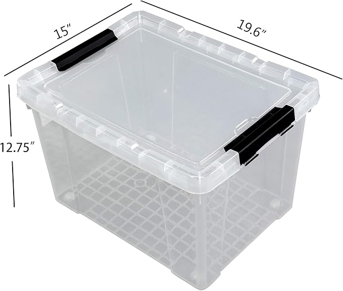 Ggbin 4 Packs 50 Quart Plastic Container Bin - Image 3