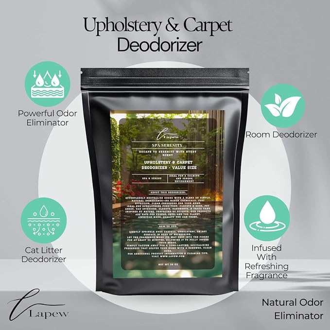 Spa Serenity Carpet Freshener Powder Refill 36 oz | Powerful Odor Eliminator - Image 3