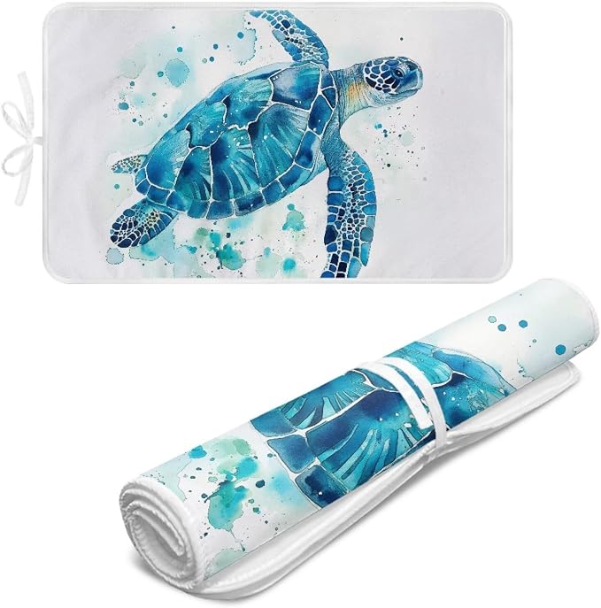 Ironing Mat Thickened Ironing Blanket Sea Turtle Portable Heat Resistant by Unknown