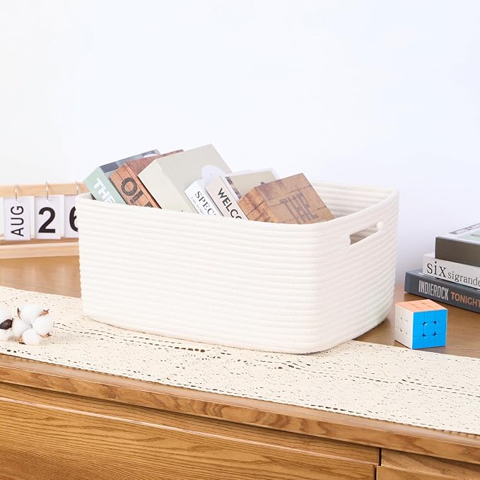 Large Storage Baskets for Organizing, Closet Shelf Baskets for Clothes Blanket - Image 5