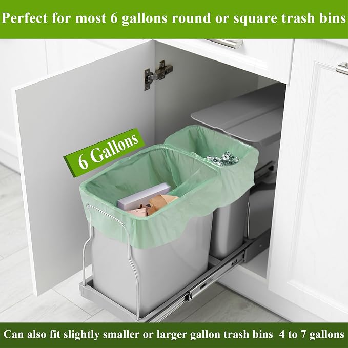 C Crystal Lemon 50 Count Biodegradable Kitchen Food Waste Bags - Image 6