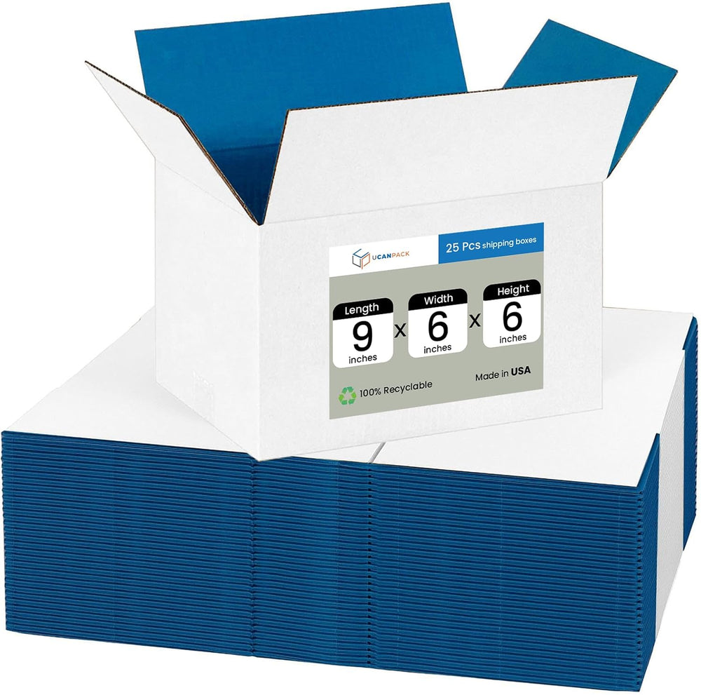 Ucanpack Corrugated Mailer Box 25 Pcs, Made In USA, White Boxes For Packaging...