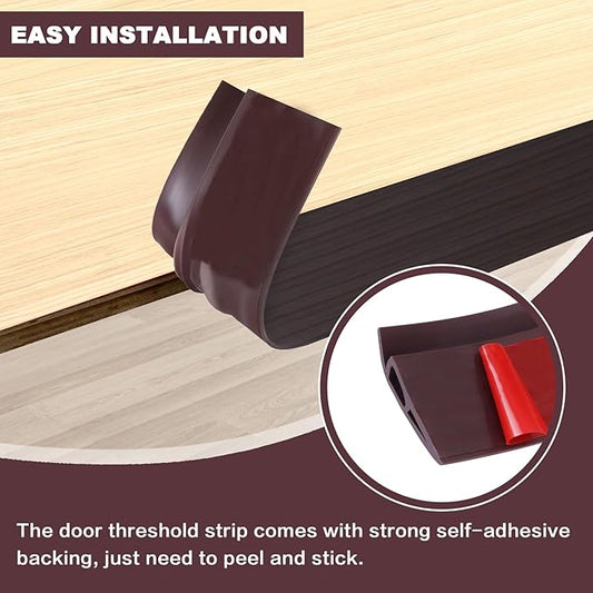 Vinyl Door Threshold Flooring Transition Strip Self Adhesive Carpet Edging Strip - Image 2