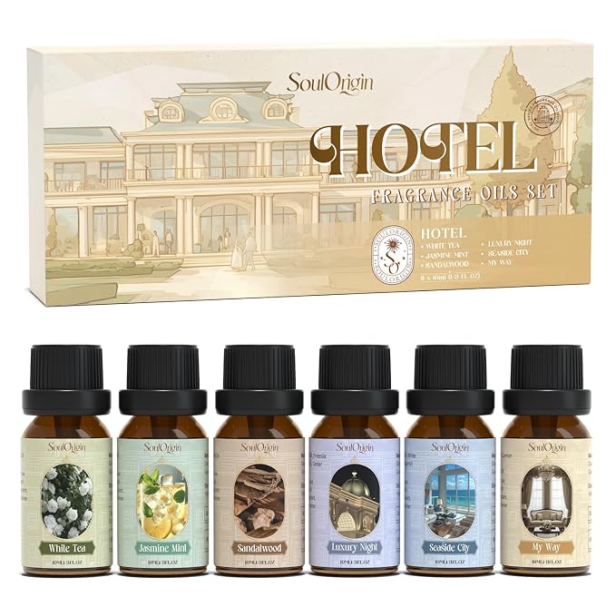Hotel Fragrance Oils Set, Essential Oil Gift Set by SoulOrigin