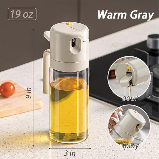 2 in 1 Glass Oil Sprayer and Dispenser - Image 2