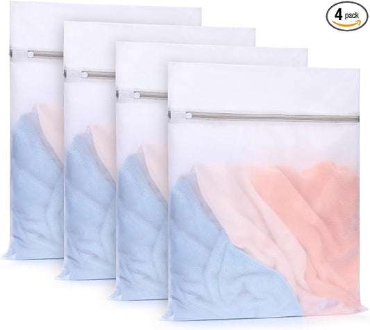 Muchfun 4Pcs Durable Fine Mesh Laundry Bags by Muchfun