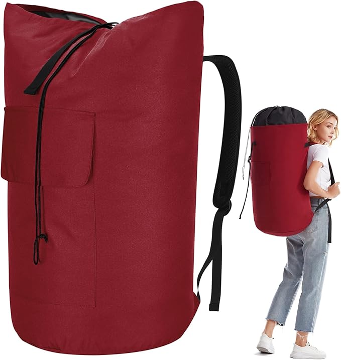 Extra Large Laundry Bag 115L, College Dorm Room essentials, Laundry Backpack Bag by Azhido