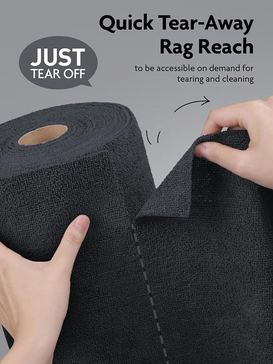 Fantasticlean Microfiber Cleaning Cloth Roll -75 Pack, Tear Away Microfiber - Image 2