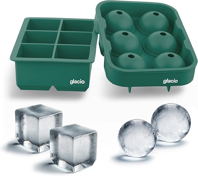 glacio Silicone Ice Cube Trays – Large Silicone Molds by glacio