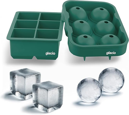 glacio Silicone Ice Cube Trays – Large Silicone Molds by glacio