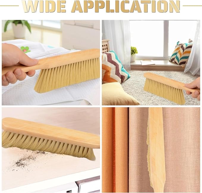 2 Pieces Woooden Dust Brush Hand Broom Bench Brush - Image 4