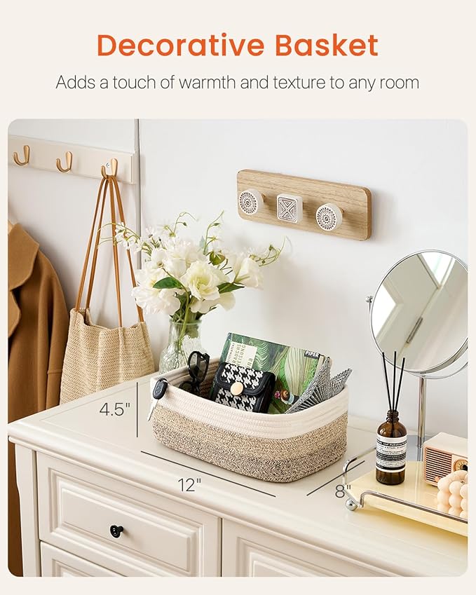 Small Woven Basket, Storage Basket - Image 2