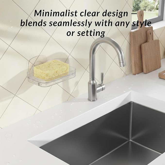Toro Adhesive Sponge Holder for Kitchen Sink - Image 4