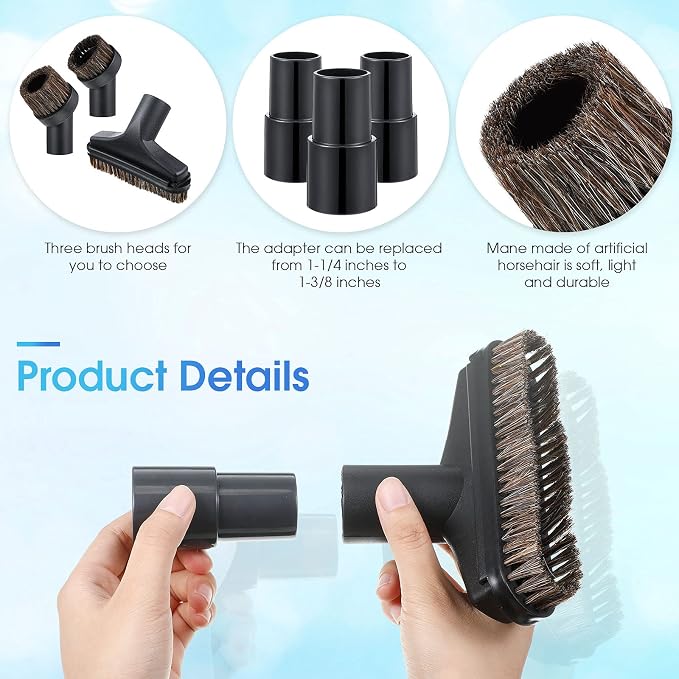6 Pcs Vacuum Attachments Accessories VAC Attachments 1.25'' 25mm and 36mm Shop - Image 3