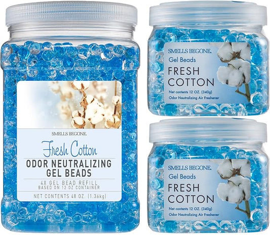 SMELLS BEGONE Odor Eliminator Gel Bead Value Pack - 72 oz - Air Freshener - by SMELLSBEGONE