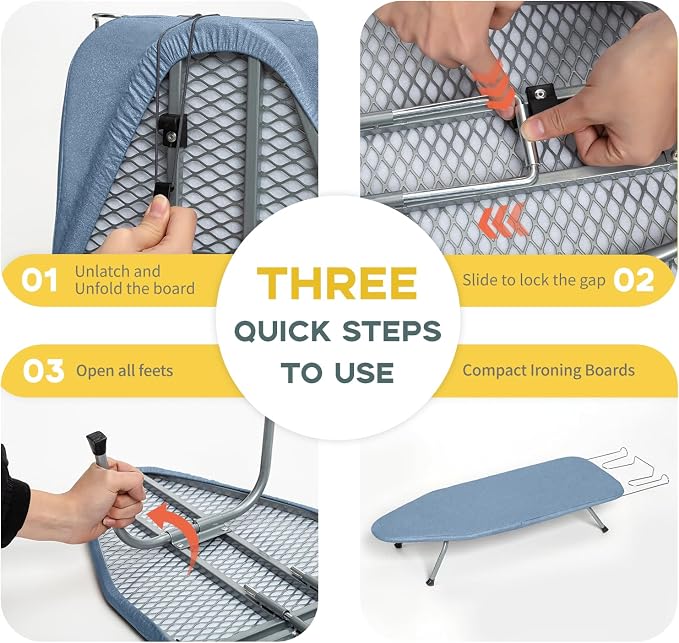 Table Top Ironing Board, RAINHOL Small Folding Iron Board Portable - Image 5