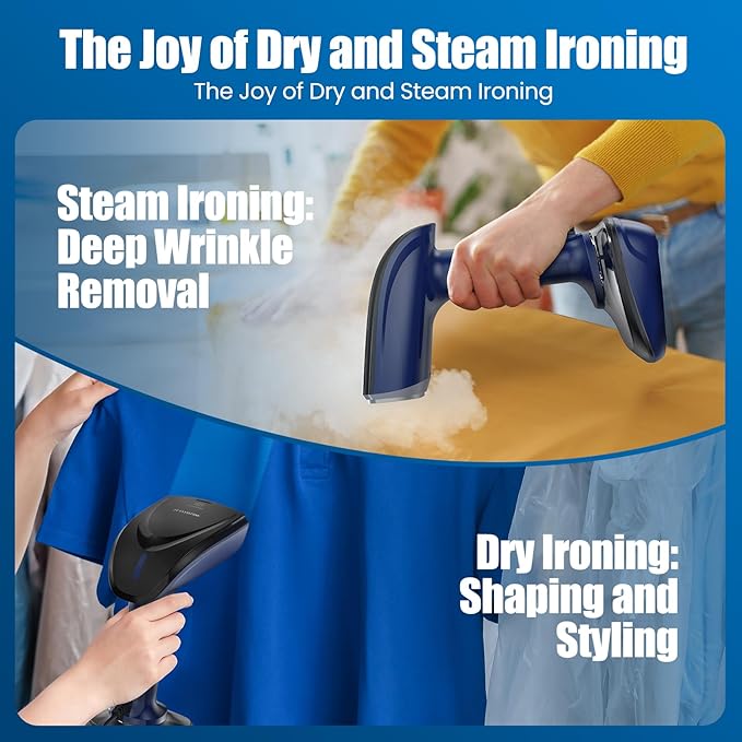 Powerful Handheld Fabric Steamer - 1800W - Image 5