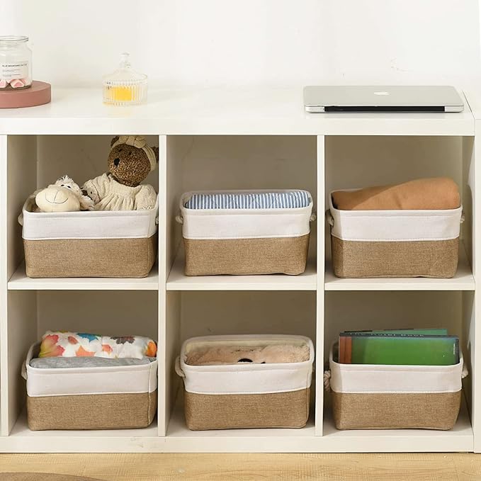 Small Baskets for Organizing, Collapsible Storage Baskets for Shelves, Storage - Image 4