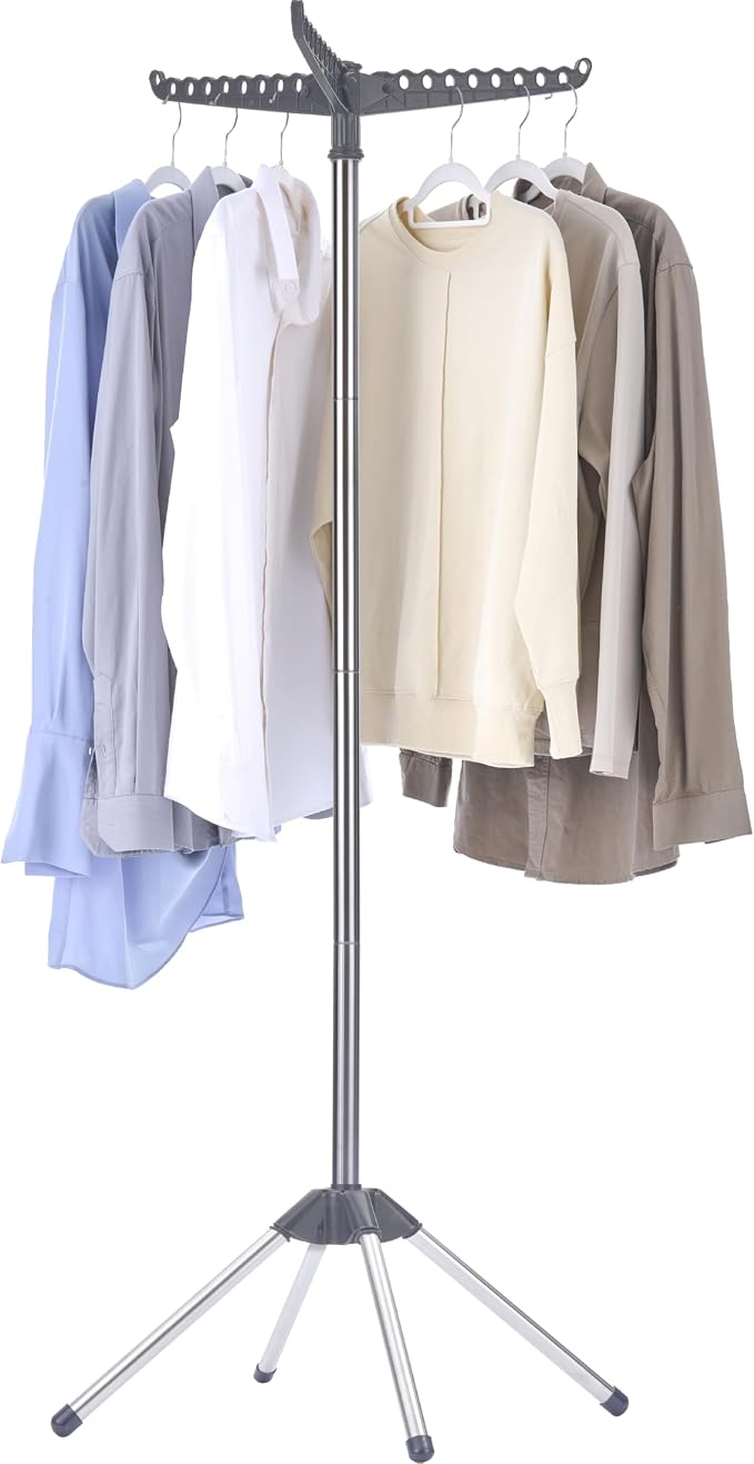 Clothes Drying Rack Foldable, 59 inch Tripod Laundry Drying Rack Indoor by Unknown