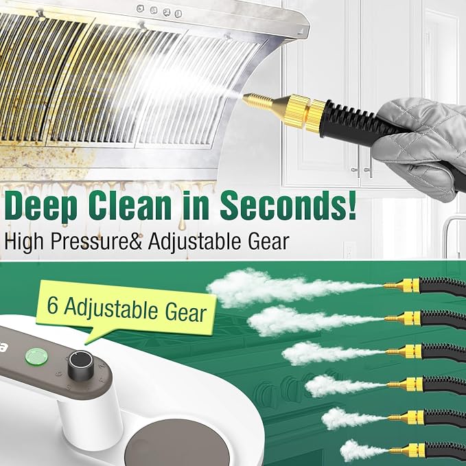 Steam Cleaner, 10s Rapid Heating Steamer - Image 4