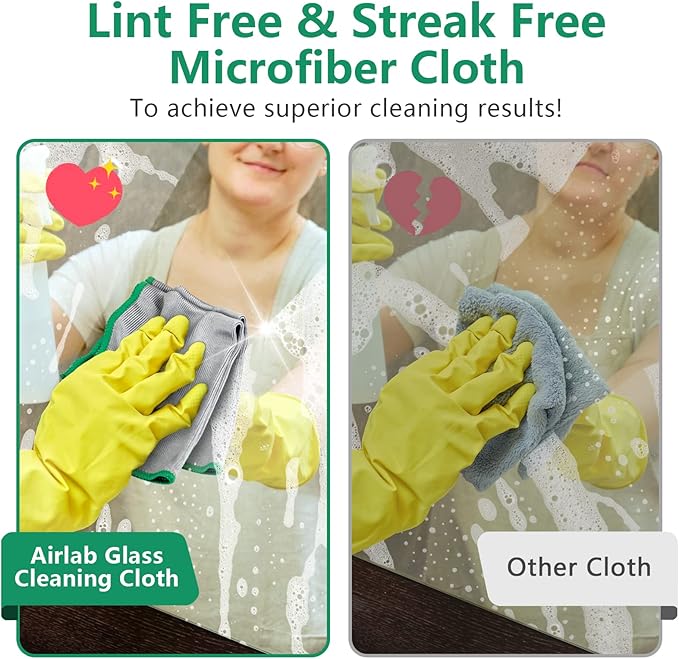 Glass Polishing Cloth Streak Free Miracle Cleaning Cloth Lint Free Microfiber - Image 5