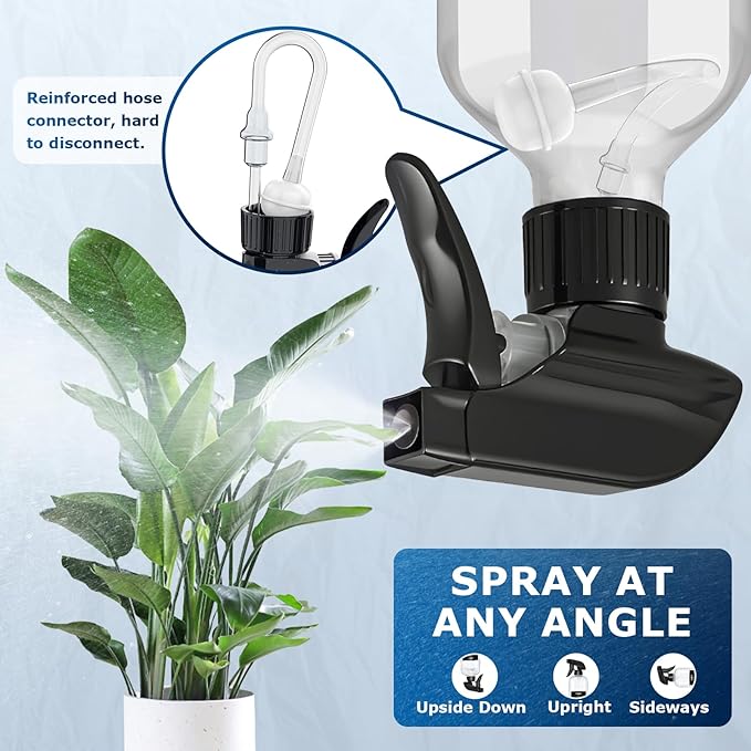 Veco 10oz Spray Bottle with Adjustable Nozzle, 360° Water Spray Bottles - Image 2