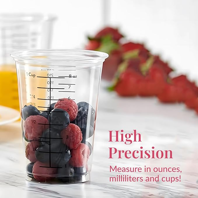 Prestee 50 Disposable Measuring Cups 8 oz - Image 6