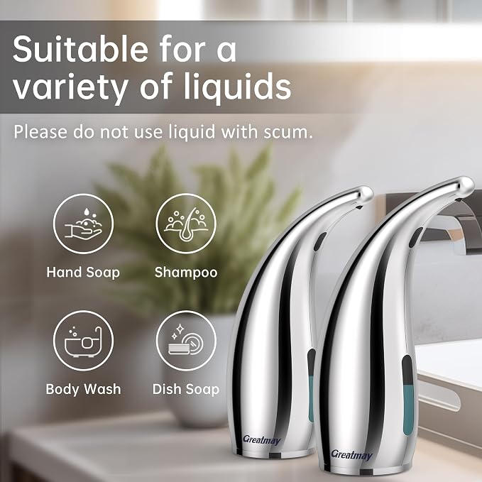 Adjustable Automatic Soap Dispenser Touchless, 4 Adjustable Levels Touchless - Image 5