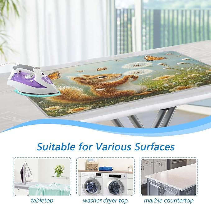 Butterfly Squirrel Dandelion Ironing Mat Thickened Ironing Blanket Travel - Image 5