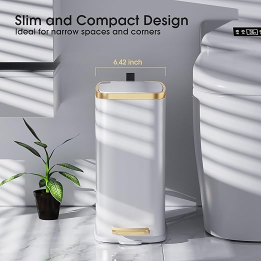 CEROELDA Small Bathroom Trash Can - Image 2