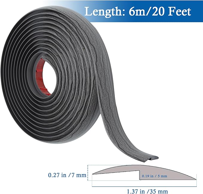 Floor Transition Strip Self Adhesive Carpet & Flooring Transitions Edging Trim - Image 2