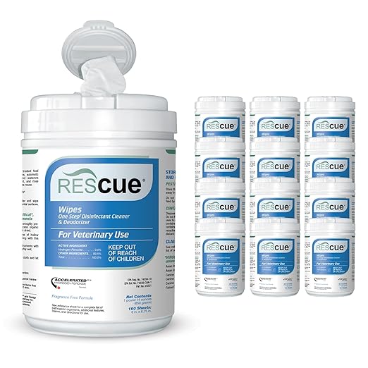 REScue One-Step Disinfectant Cleaner & Deodorizer Wipes by REScue