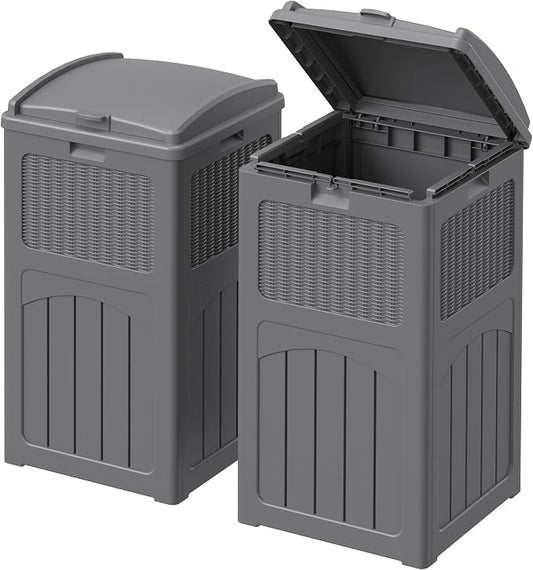 Devoko 33 Gallon Outdoor Trash Can by DEVOKO