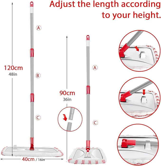 MASTERTOP Microfiber Mop, Extra Large Dust Mop - Image 6