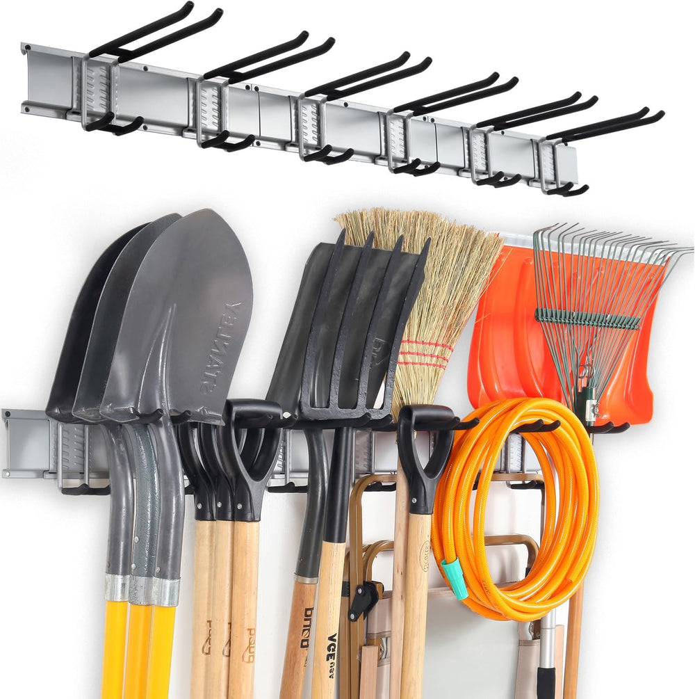 Wall Mount Tool Storage Rack, Garage Organization, Heavy Duty Garage Storage