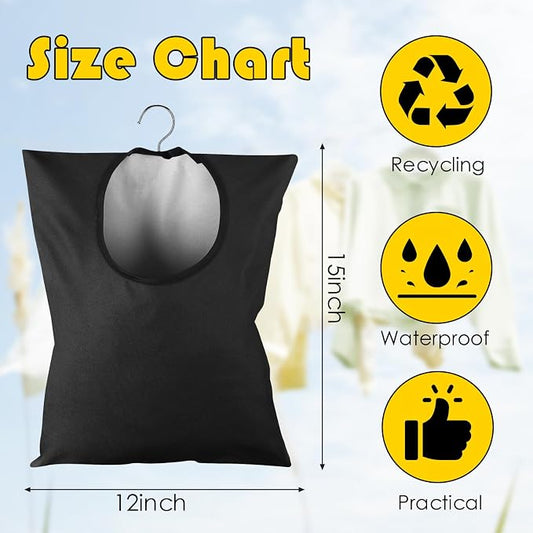 2 Pcs Clothes Pin Hanging Bag - Image 2