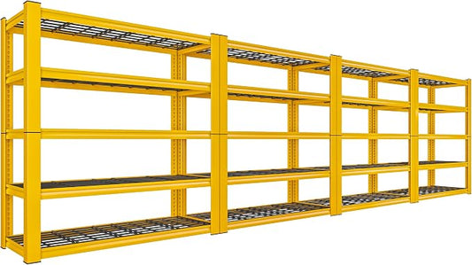 REIBII 72''H Garage Shelving 3010 LBS Storage Shelves Adjustable Metal Shelving by REIBII