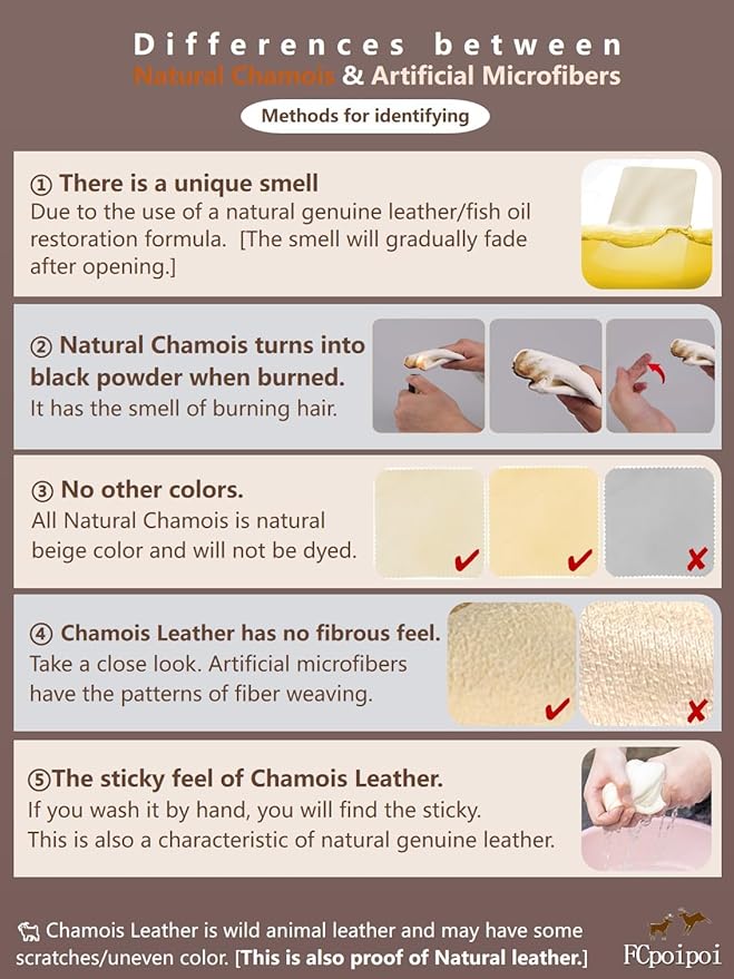 Glasses Cleaning Cloth Chamois Leather Natural Premium Cloth, Eye Glass Clean - Image 7