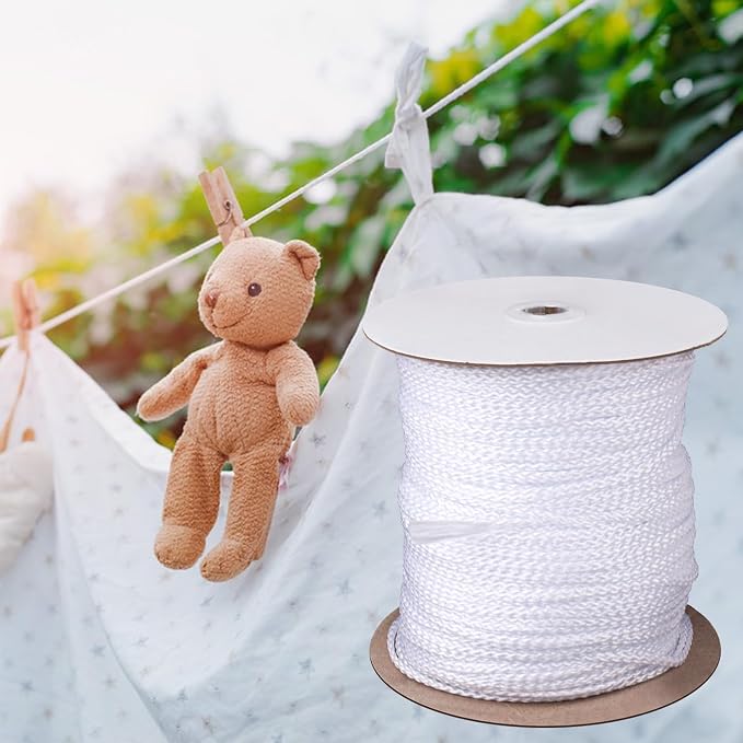 1/8 Inch White Polyester Rope - Image 5