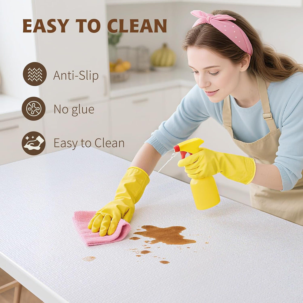 Shelf Liners for Kitchen Cabinets 17in x 20FT, Non Adhesive Drawer Liner