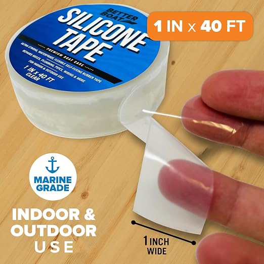 Clear Heavy Duty Silicone Tape, Self-Fusing Rubber Hose and Plumbing Water Pipe - Image 2