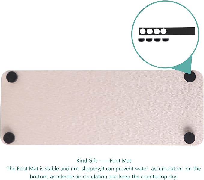 2 Pcs Water Absorbing Stone Trays, Kitchen/Bathroom Sink Soap Dish, Diatomite - Image 6