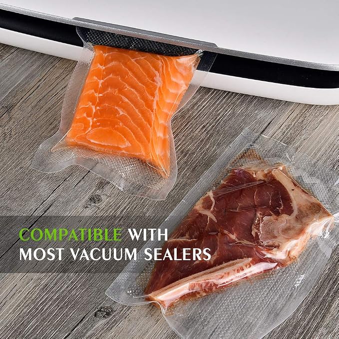 Vacuum Sealer Bags For Food, 6 Pack 3 Rolls11"x20' +3 Rolls 8"x20' Commercial - Image 4
