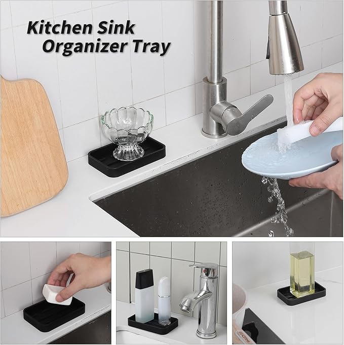 Silicone Kitchen Sink Organizer Tray - Image 4
