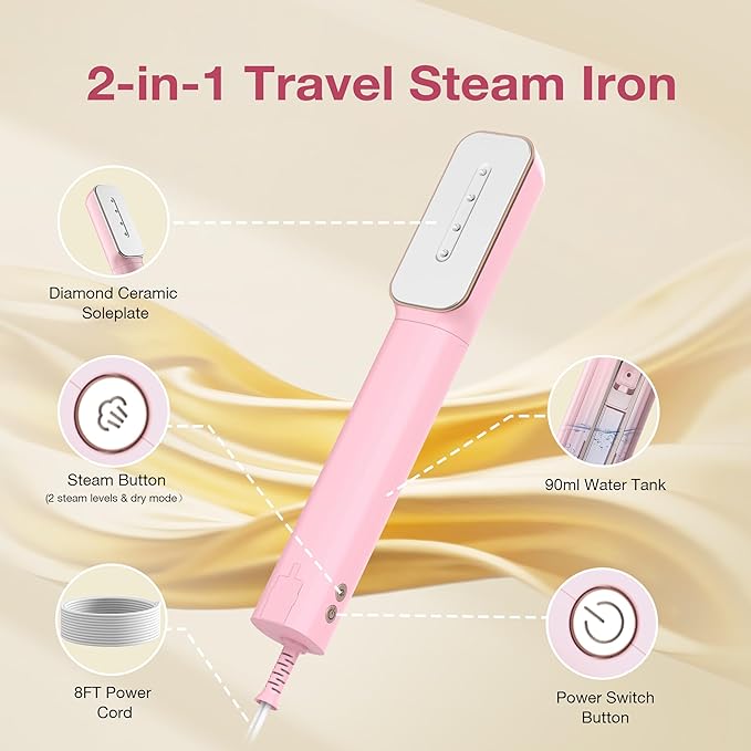 Newbealer 2in1 Travel Iron - Image 2