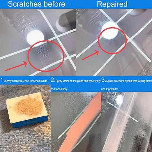 Cerium Oxide Glass Polishing Kit – Multifunctional Light Scratch Remover & Oil - Image 6